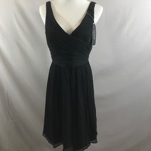 J Crew Heidi Dress, Black, NWT Silk Chiffon